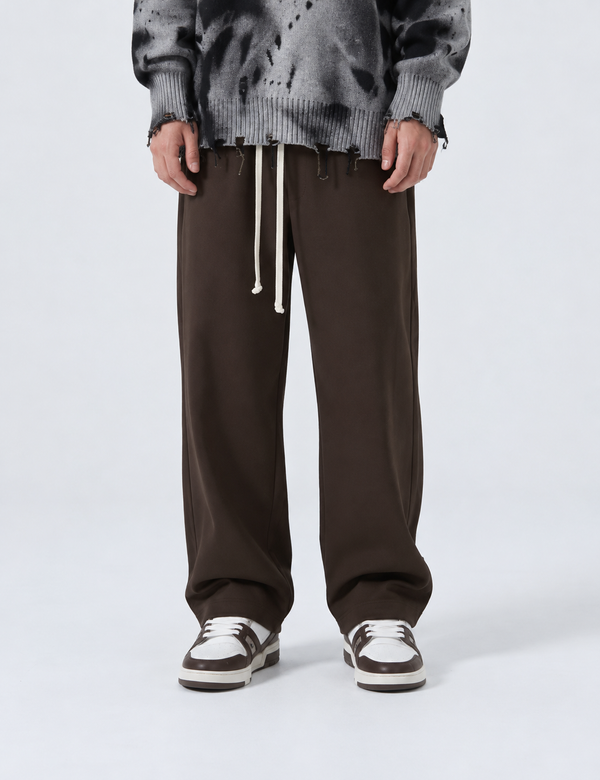 Pantalone Baggy Tessuto Tecnico | Duca Homme (marrone)