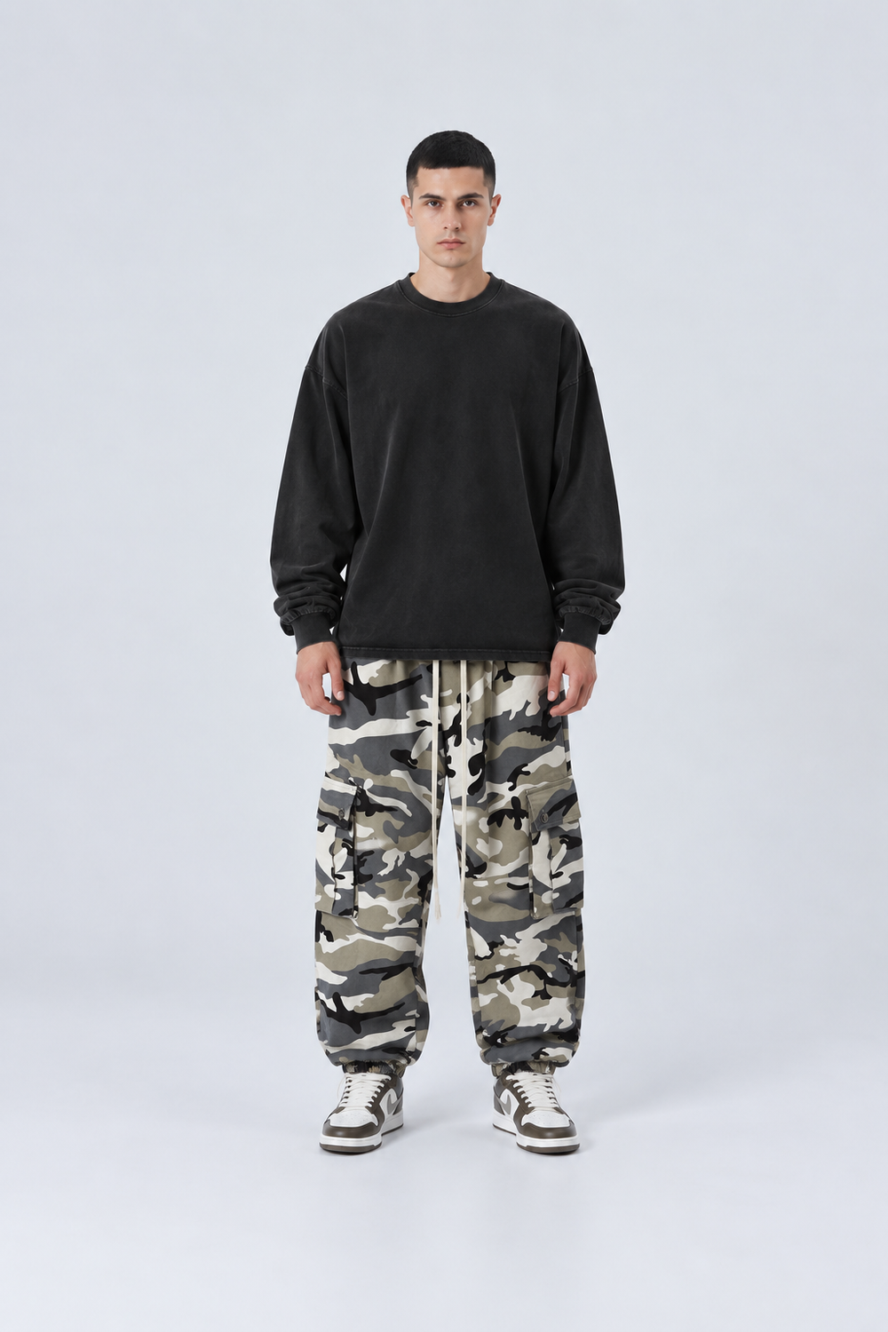 Pantalone Camo Fondo Stretto | Duca Homme