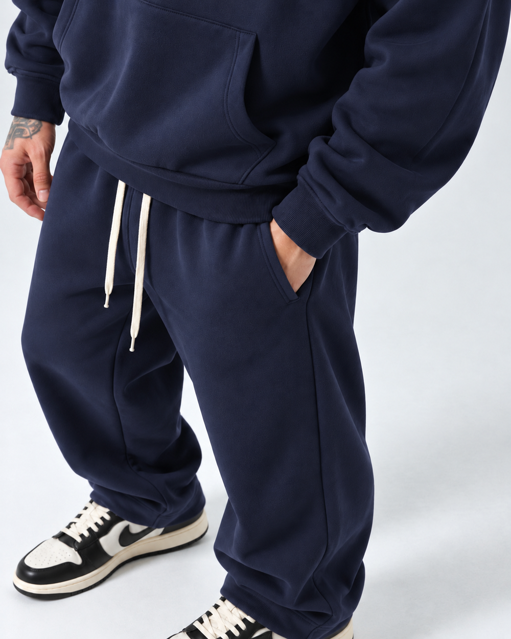 Completo Felpato Regular | Duca Homme (blu)