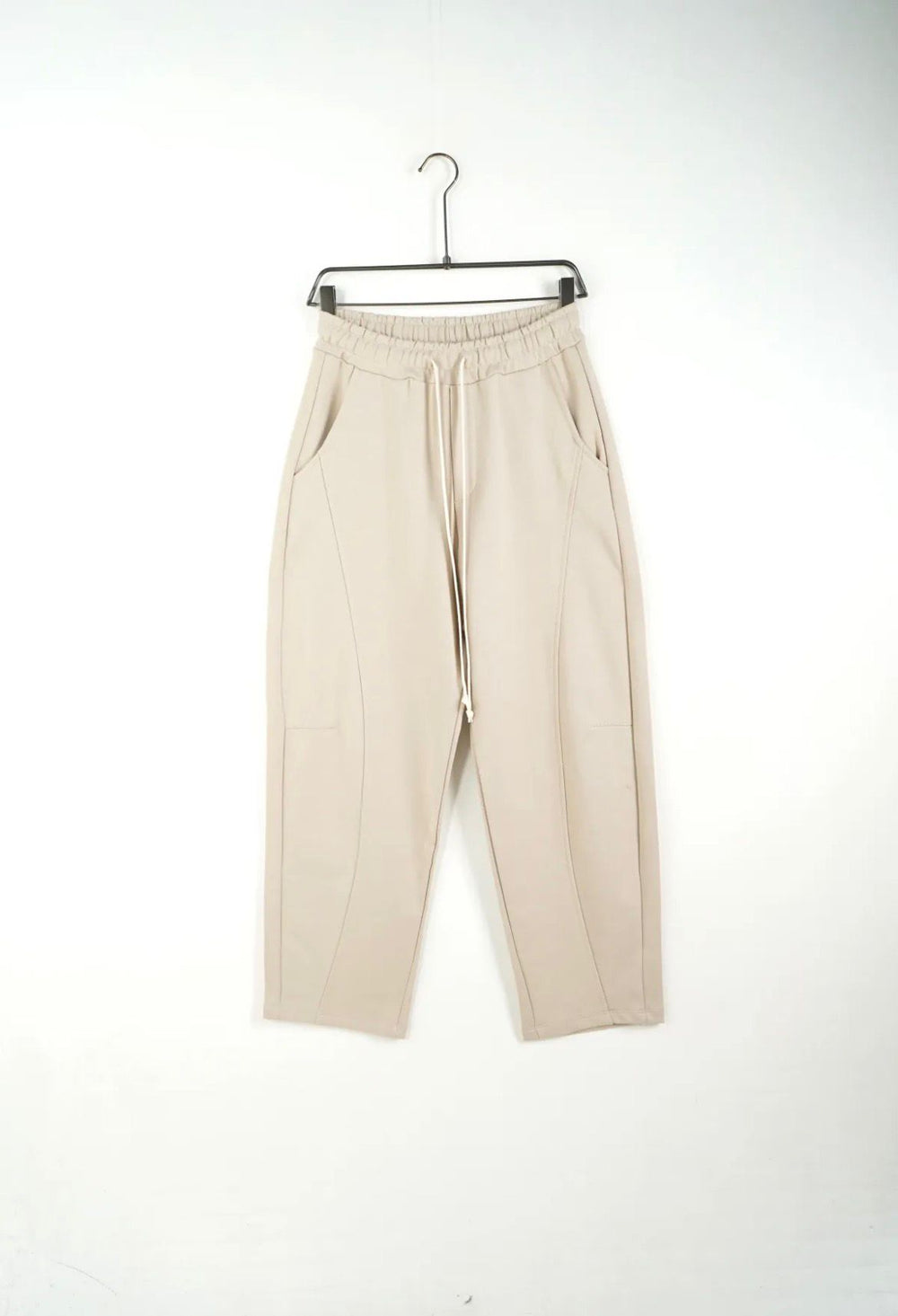 Completo Garzato Tuta Beige chiaro Baggy Duca Homme | Felpa Pantalone Streetwear