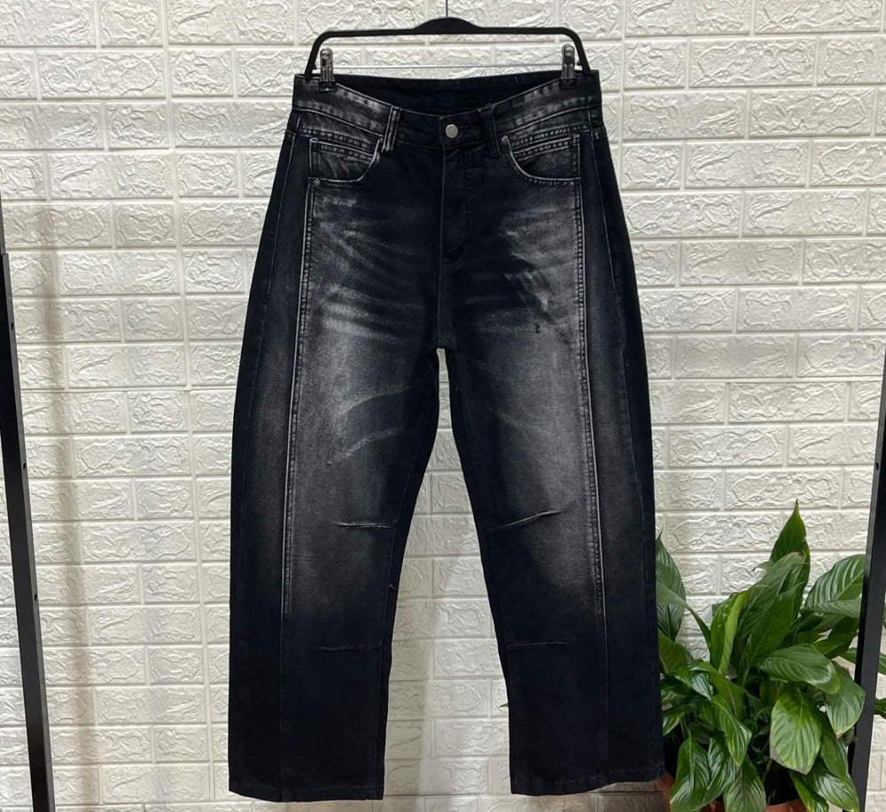 Jeans Baggy Uomo Duca Homme | Denim Scuro Loose Fit | Gamba Larga