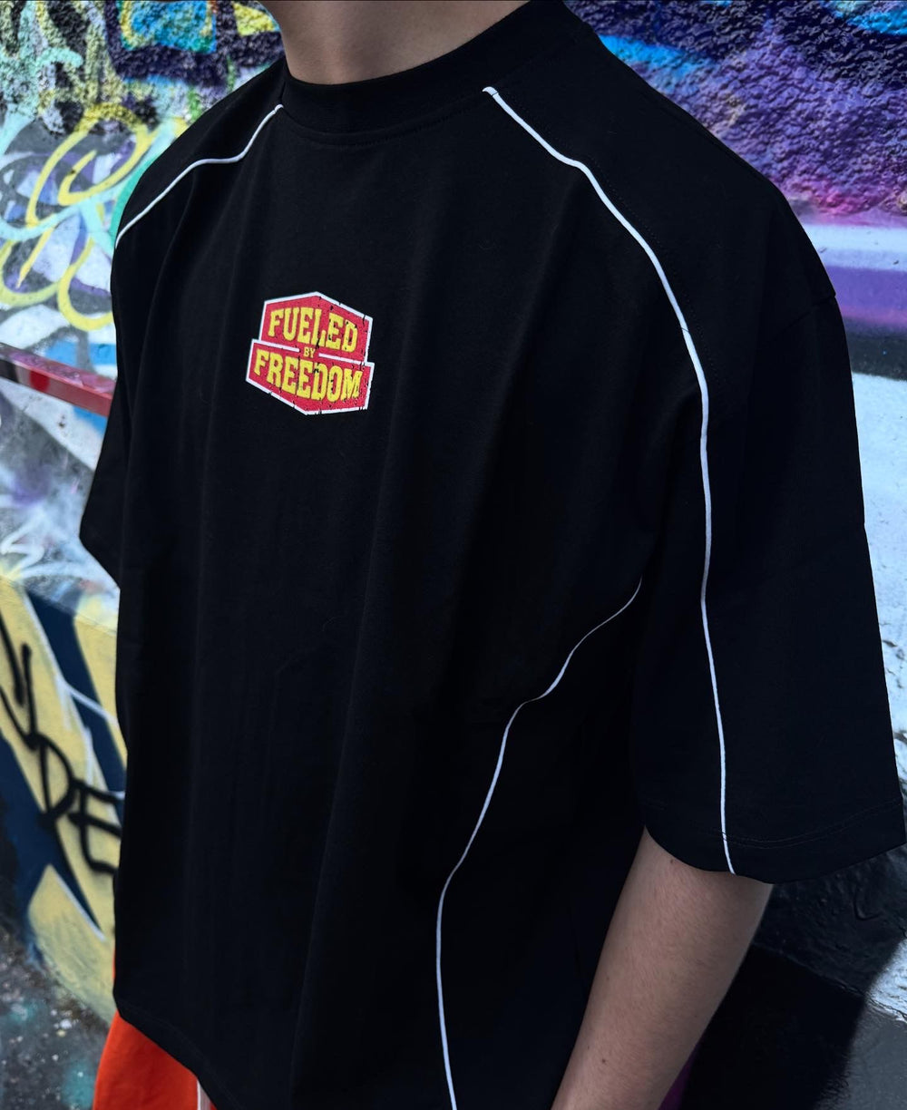 T-shirt Stampa Oversize | Duca Homme (nero)