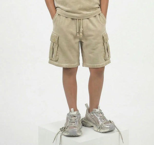 Bermuda Cargo Slavato Bambino | Duca Homme (beige)