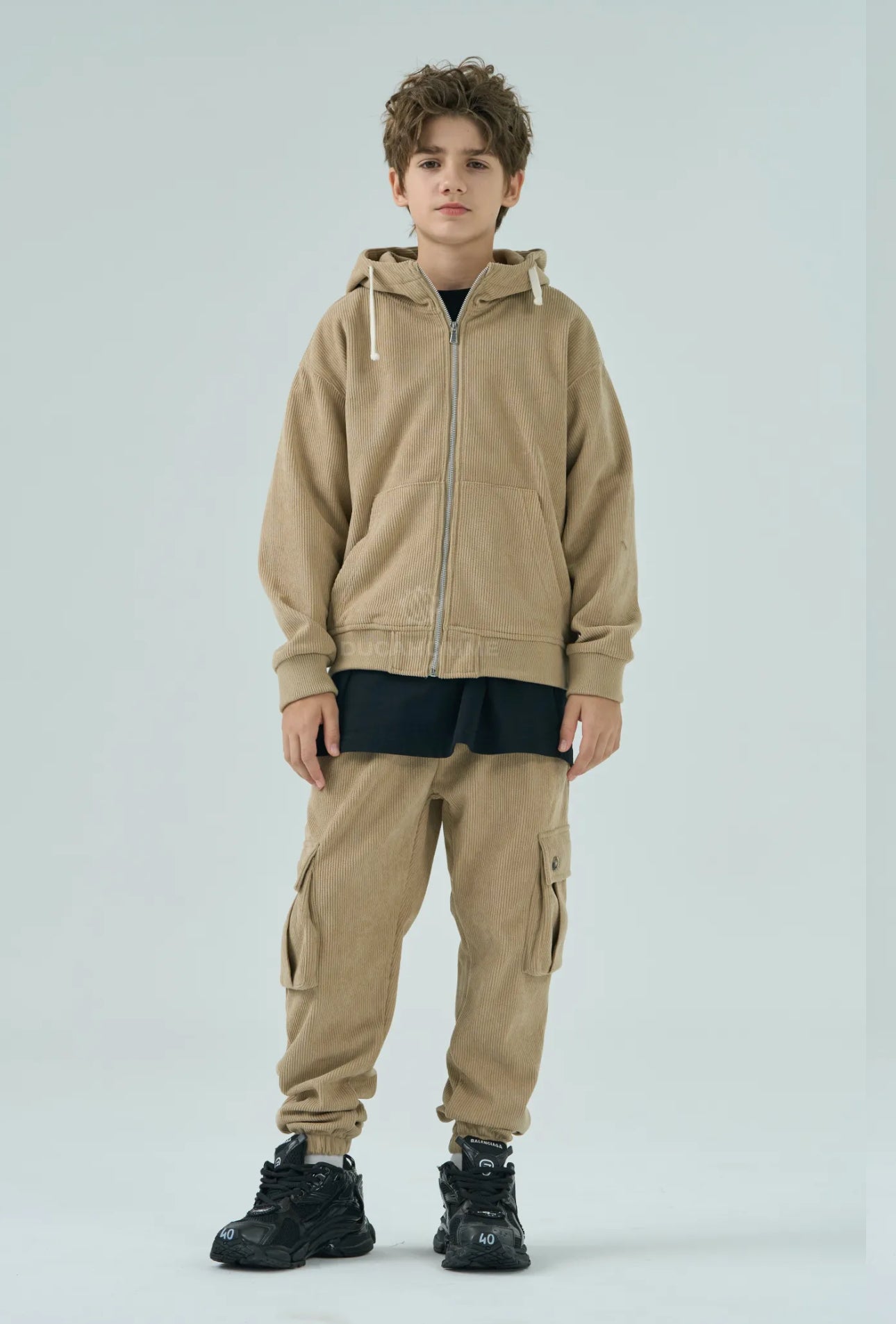 Felpa Costine Beige Bambino Duca Homme | Girocollo Streetwear Kids