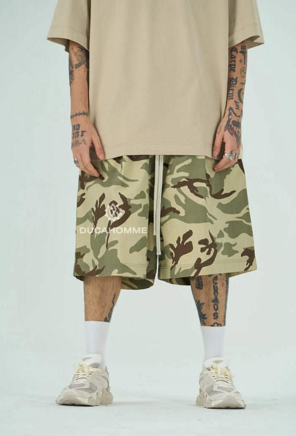 Bermuda Camo Oversize Uomo | Duca Homme (verde)