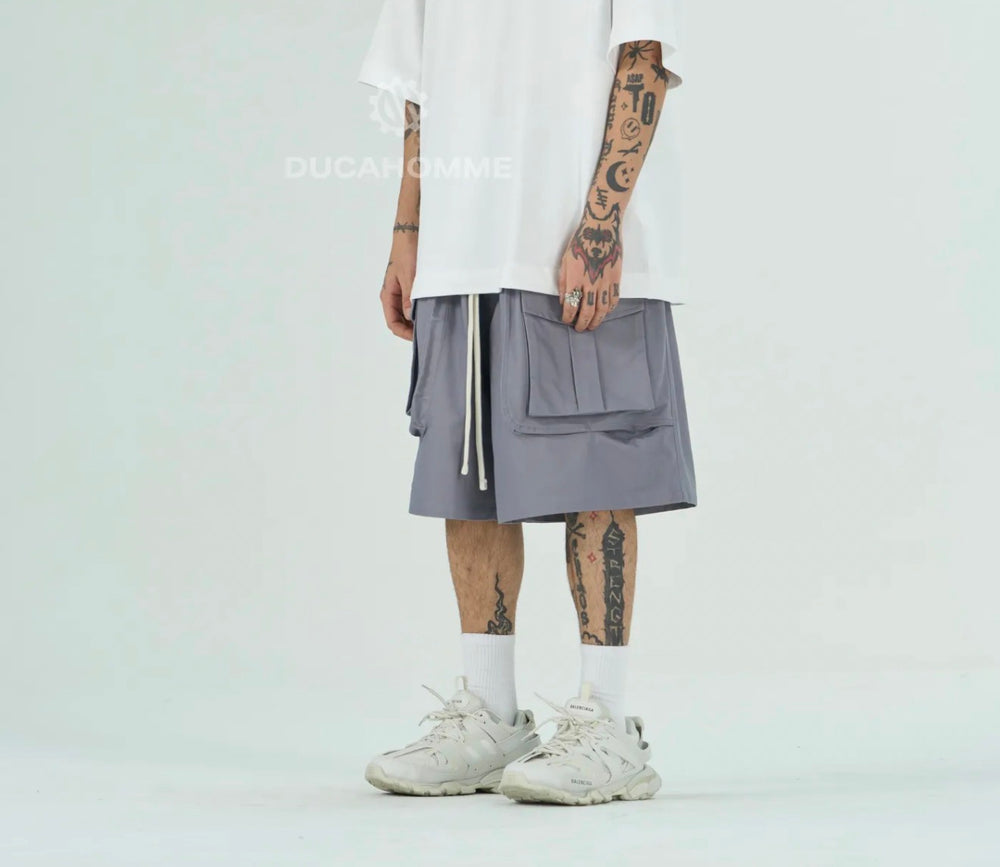 Bermuda Cargo Frontali Over | Duca Homme (grigio chiaro)