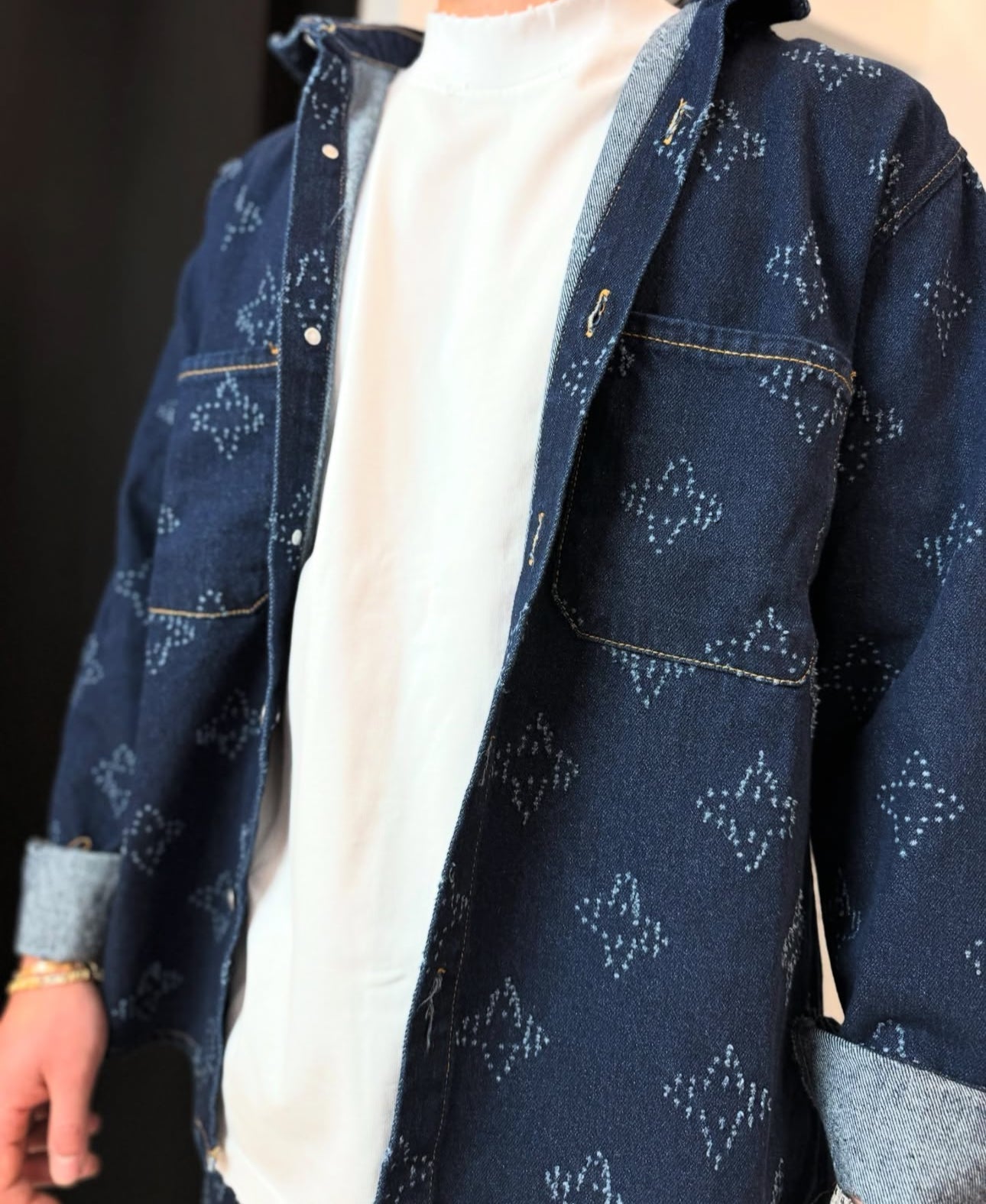 giacca jeans uomo duca homme blu denim abbigliamento roma e castelli romani