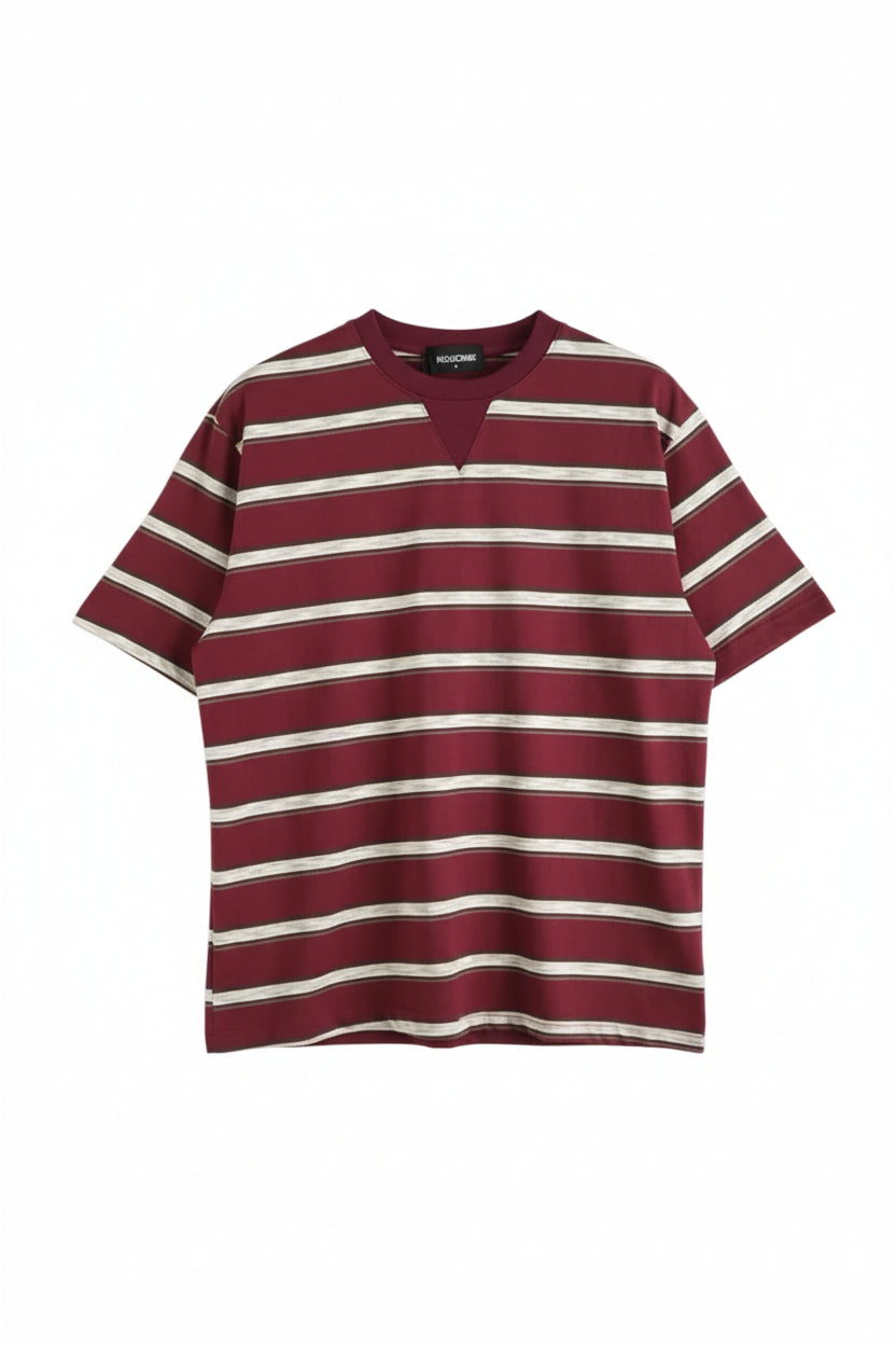 T-shirt a Righe | Duca Homme (bordeaux)