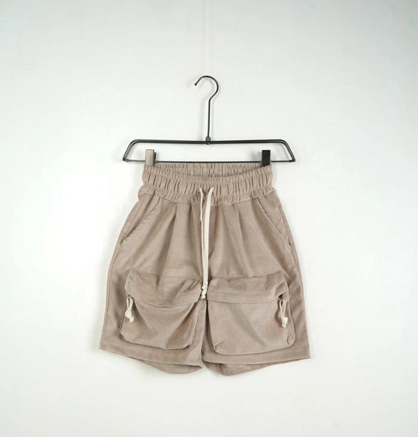 Bermuda Cargo Frontale Costine Bambino | Duca Homme (beige)