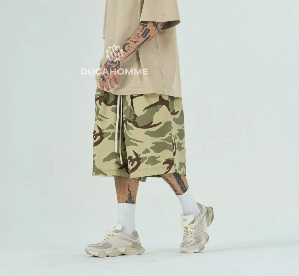 Bermuda Camo Oversize Uomo | Duca Homme (verde)