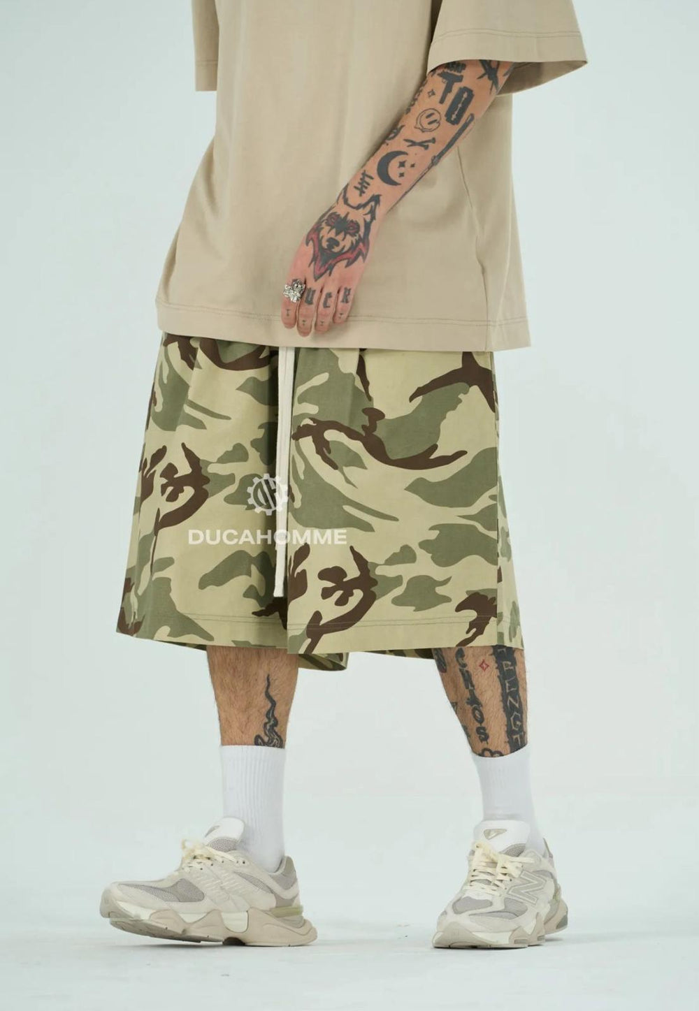 Bermuda Camo Oversize Uomo | Duca Homme (verde)