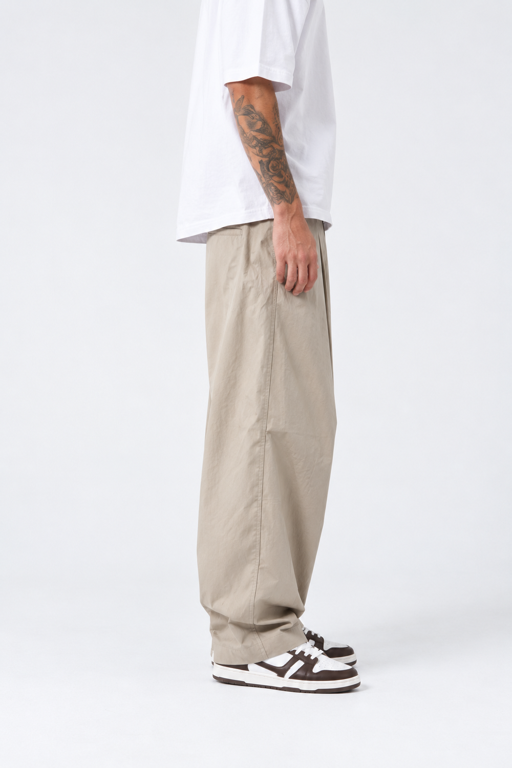 Pantalone Baggy | Duca Homme (beige)