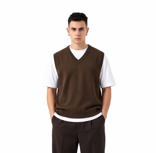 Gilet Cotone | Duca Homme (marrone)