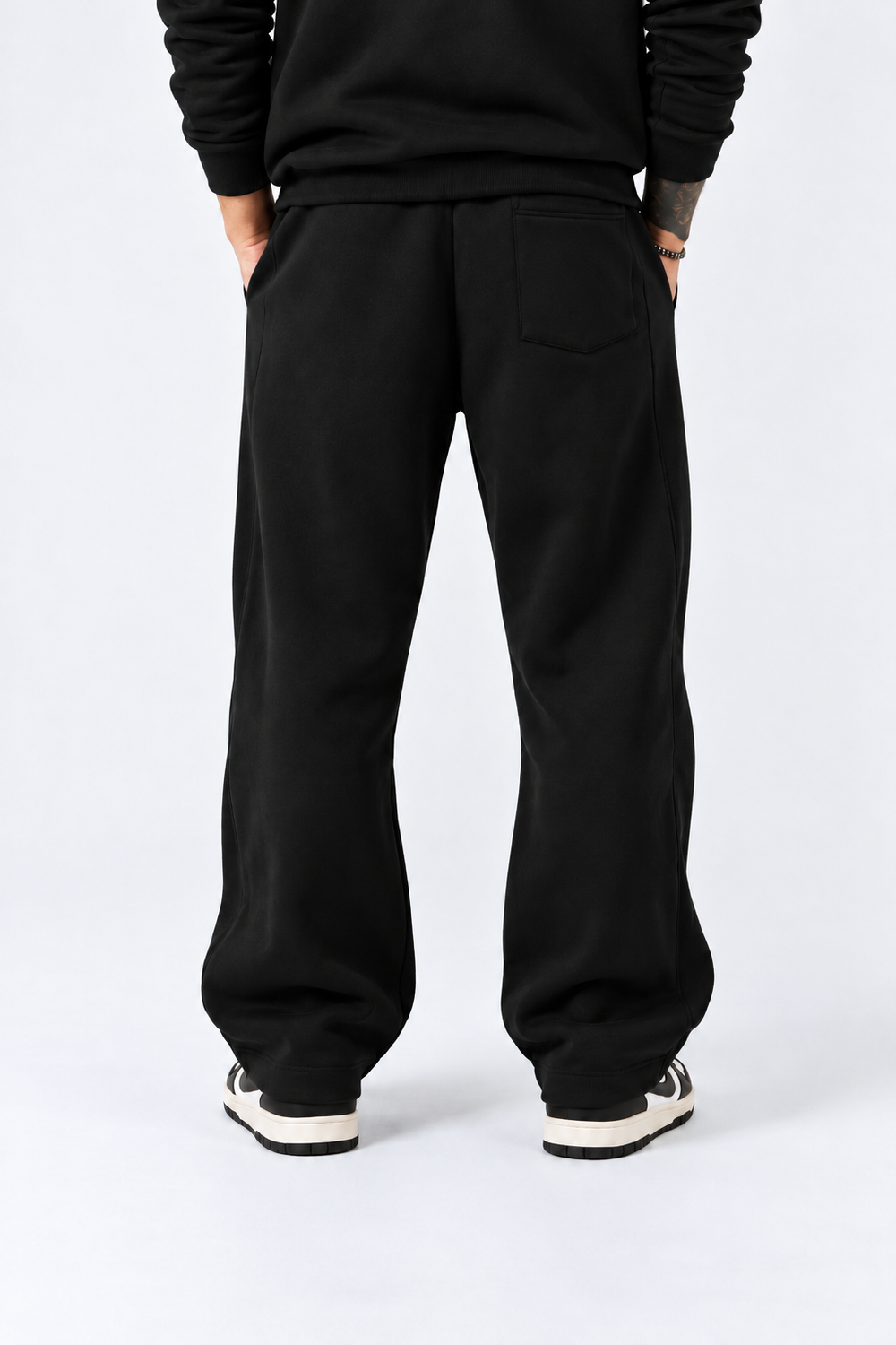 Pantatuta Felpata Baggy | Duca Homme (nero)