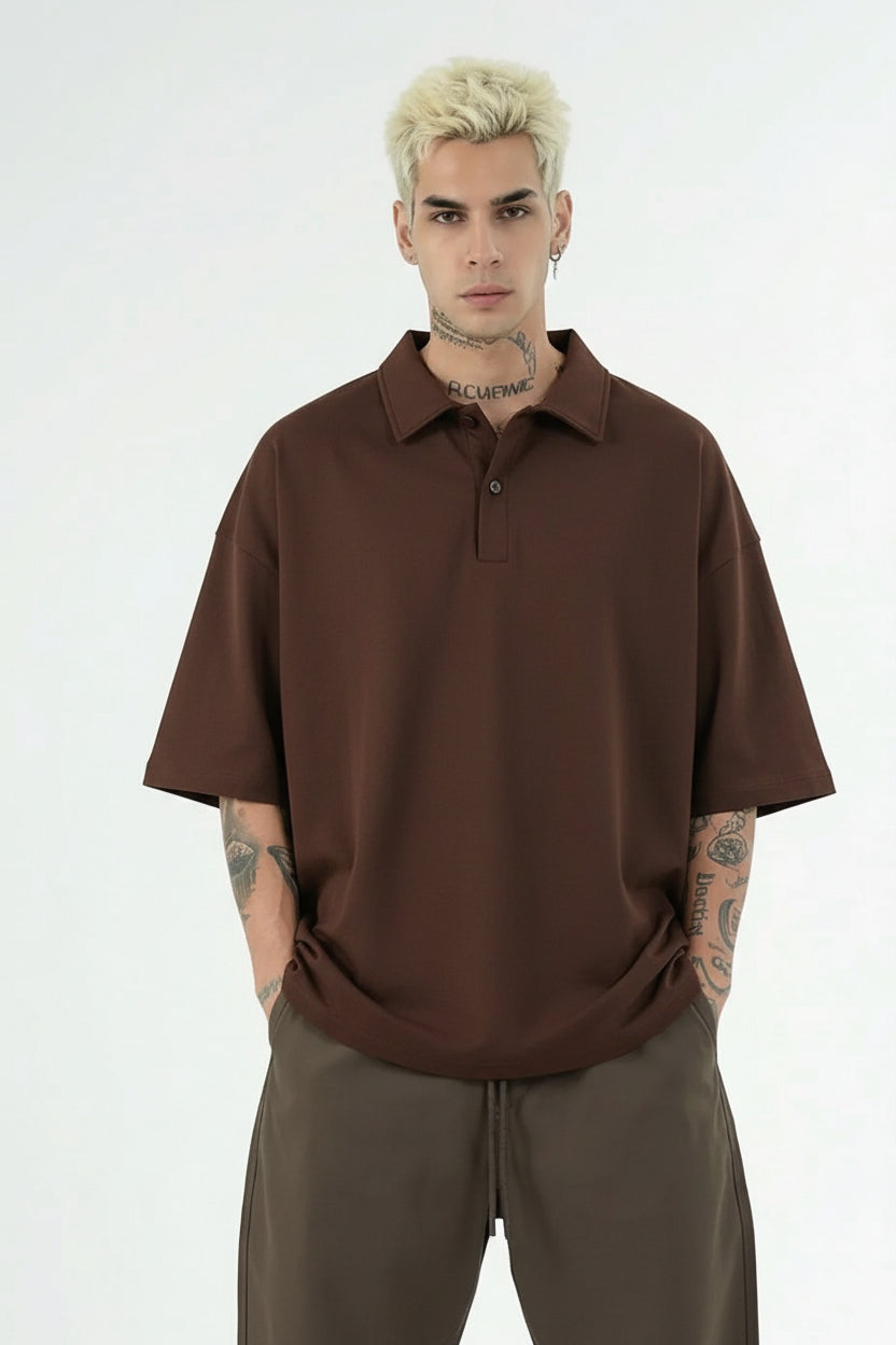 Polo Oversize Uomo | Duca Homme (marrone)