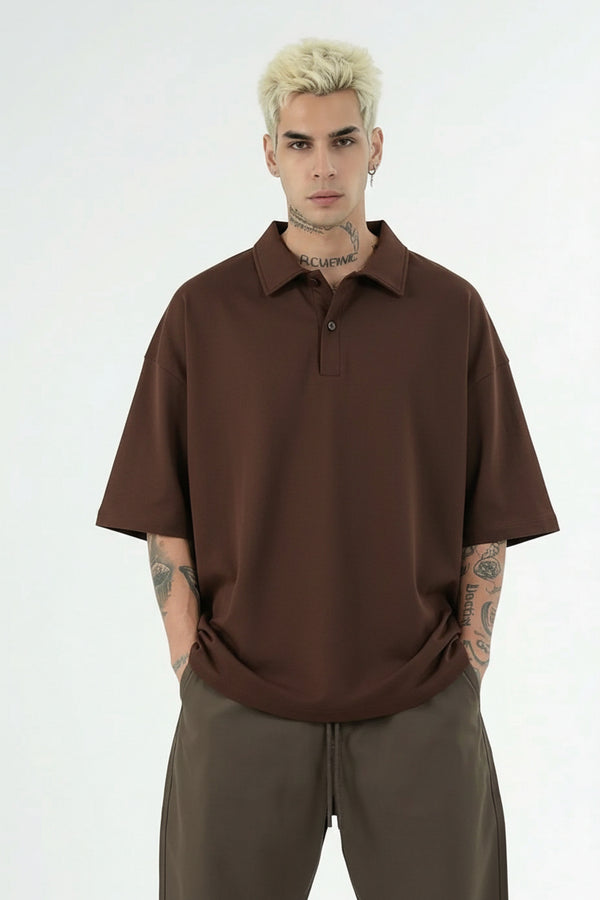 Polo Oversize Uomo | Duca Homme (marrone)