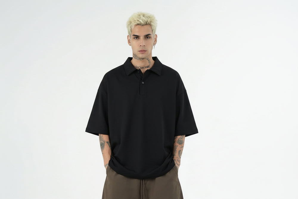 Polo Oversize Uomo | Duca Homme (nero)