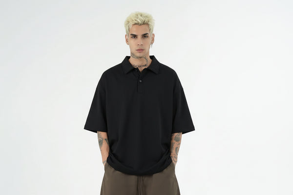 Polo Oversize Uomo | Duca Homme (nero)