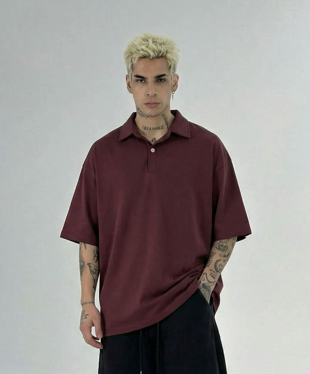 Polo Oversize Uomo | Duca Homme (bordeaux)