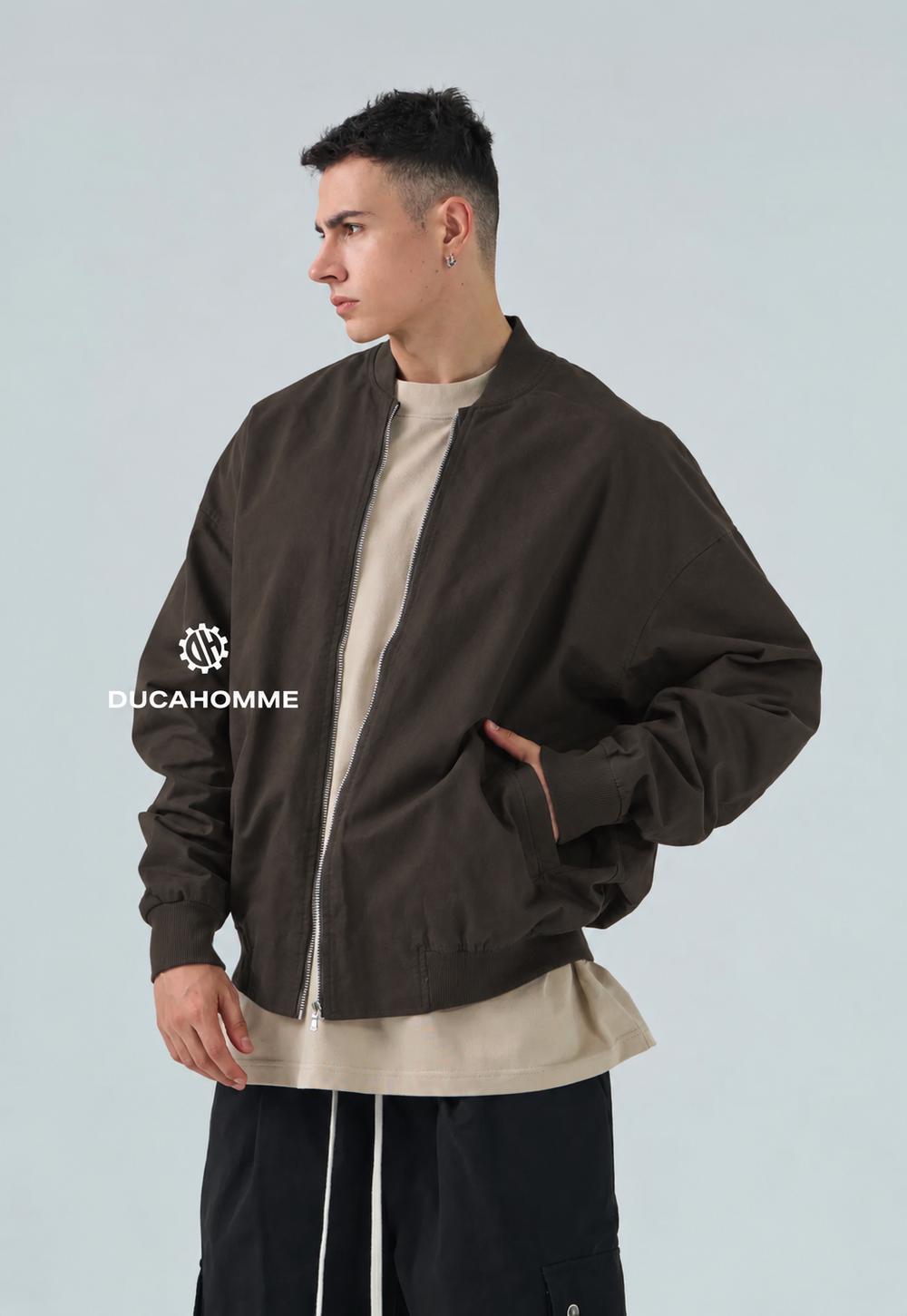 Bomber Oversize-Duca Homme (marrone)