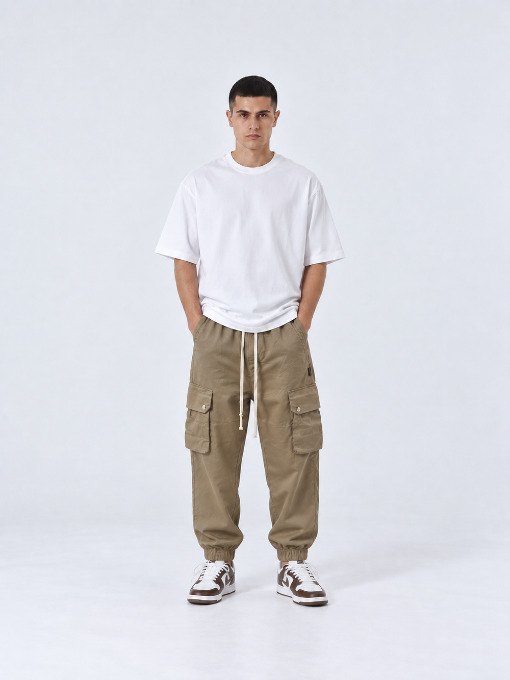 Pantalone Cargo | Duca Homme (beige)