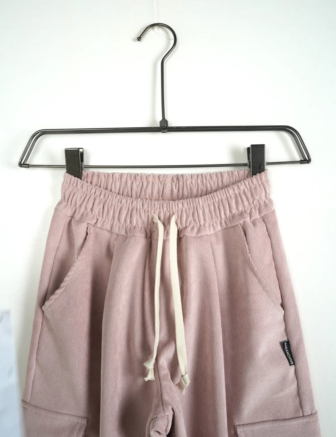 Pantalone Costine Rosa Garzato Bambino Duca Homme | Caldo Streetwear Kids