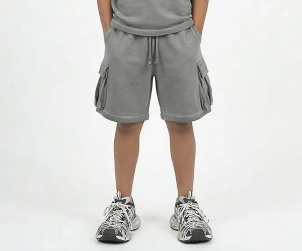 Bermuda Cargo Slavato Bambino | Duca Homme (grigio)
