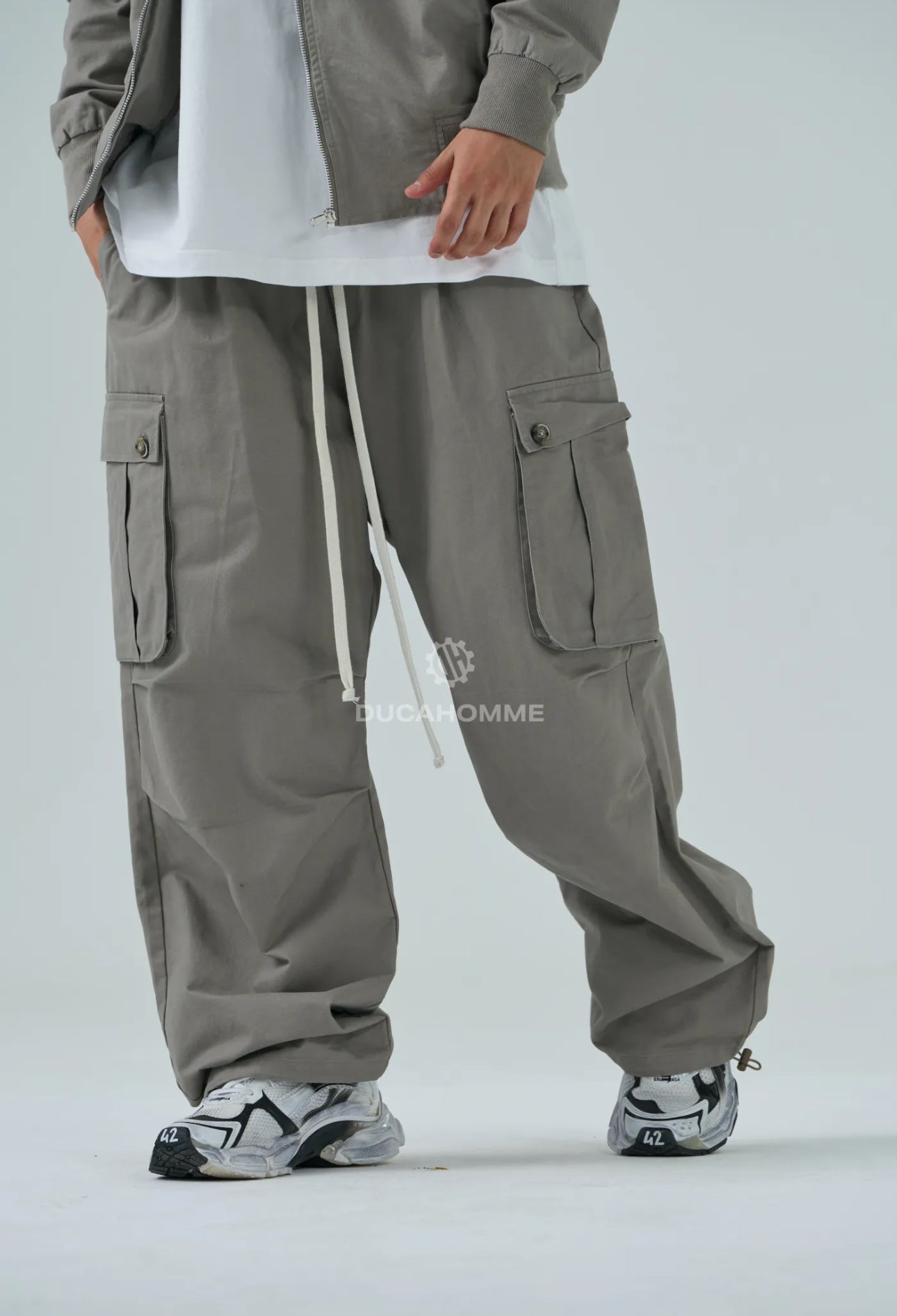 Pantaloni Cargo in Cotone Duca Homme Uomo | Oversize Baloon Fit