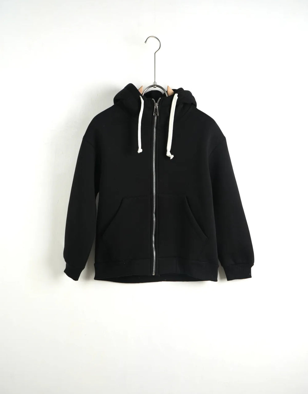 Felpa Full Zip Nera con Cappuccio Bambino - Duca Homme Junior
