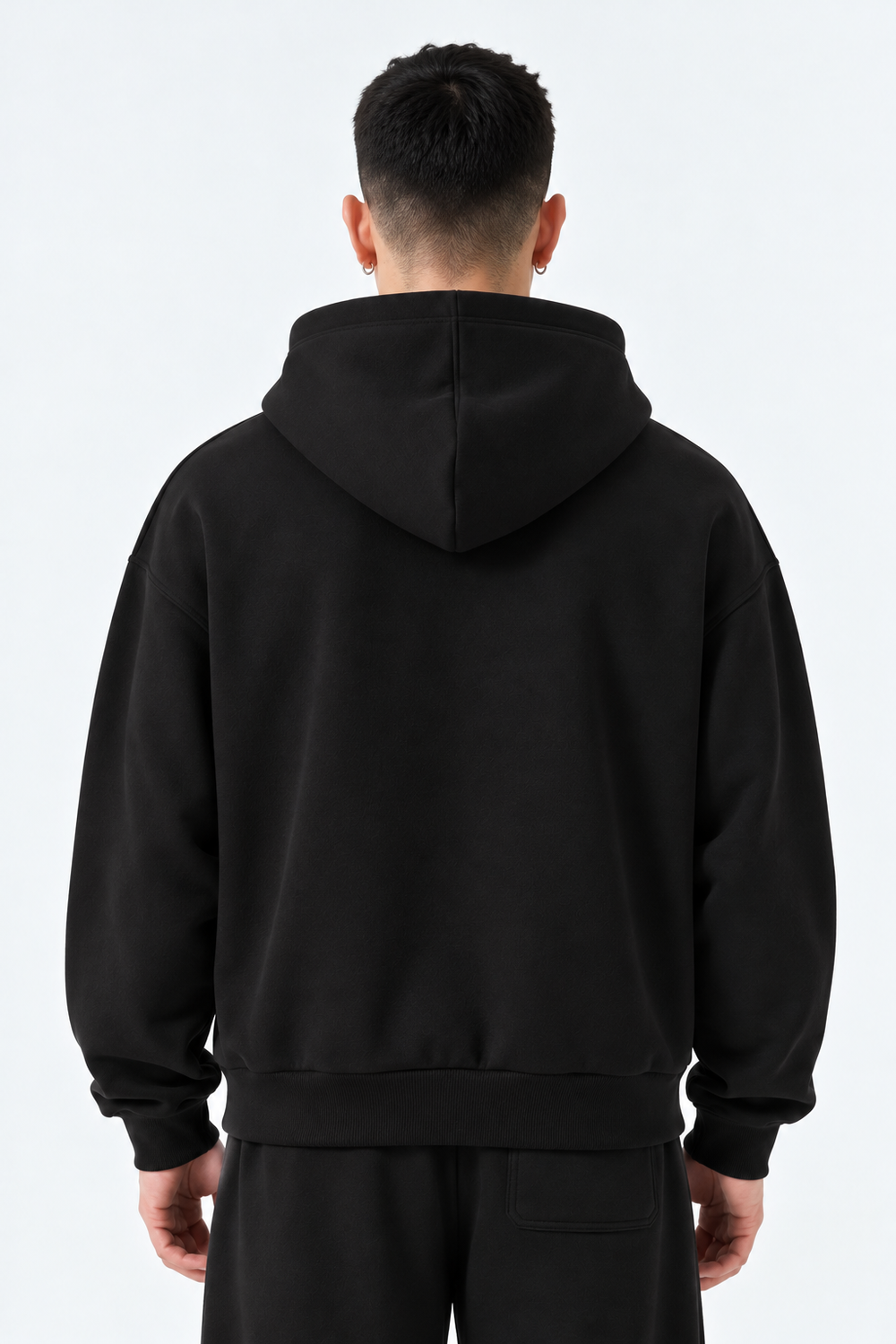 Felpa Full Zip Boxyfit | Duca Homme (nero)