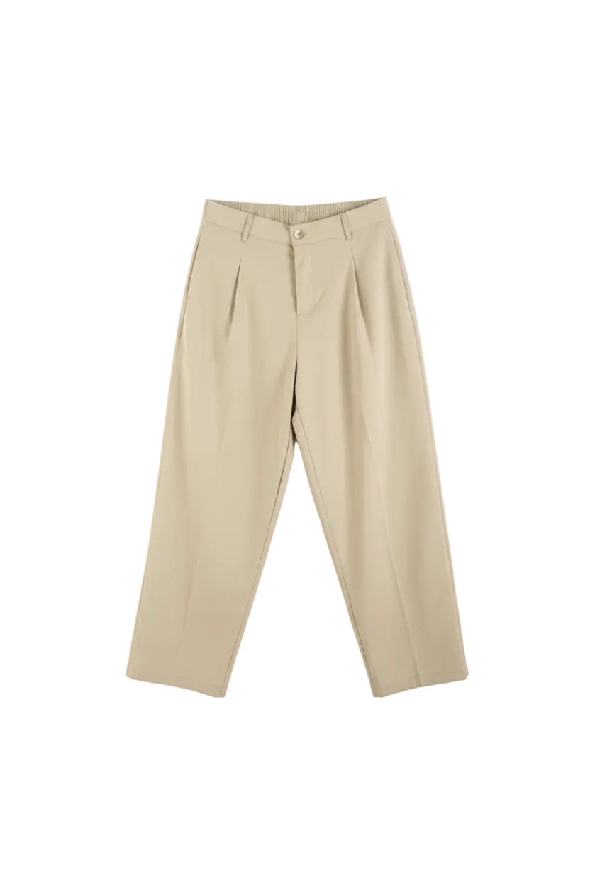 Pantalone elegante cotone leggero |Duca Homme (beige)
