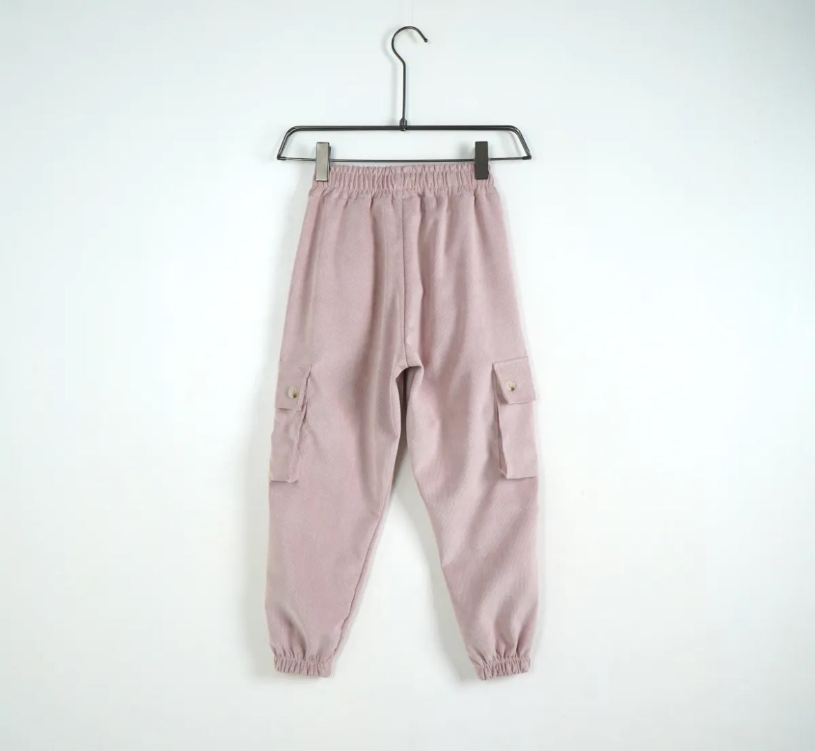 Pantalone Costine Rosa Garzato Bambino Duca Homme | Caldo Streetwear Kids