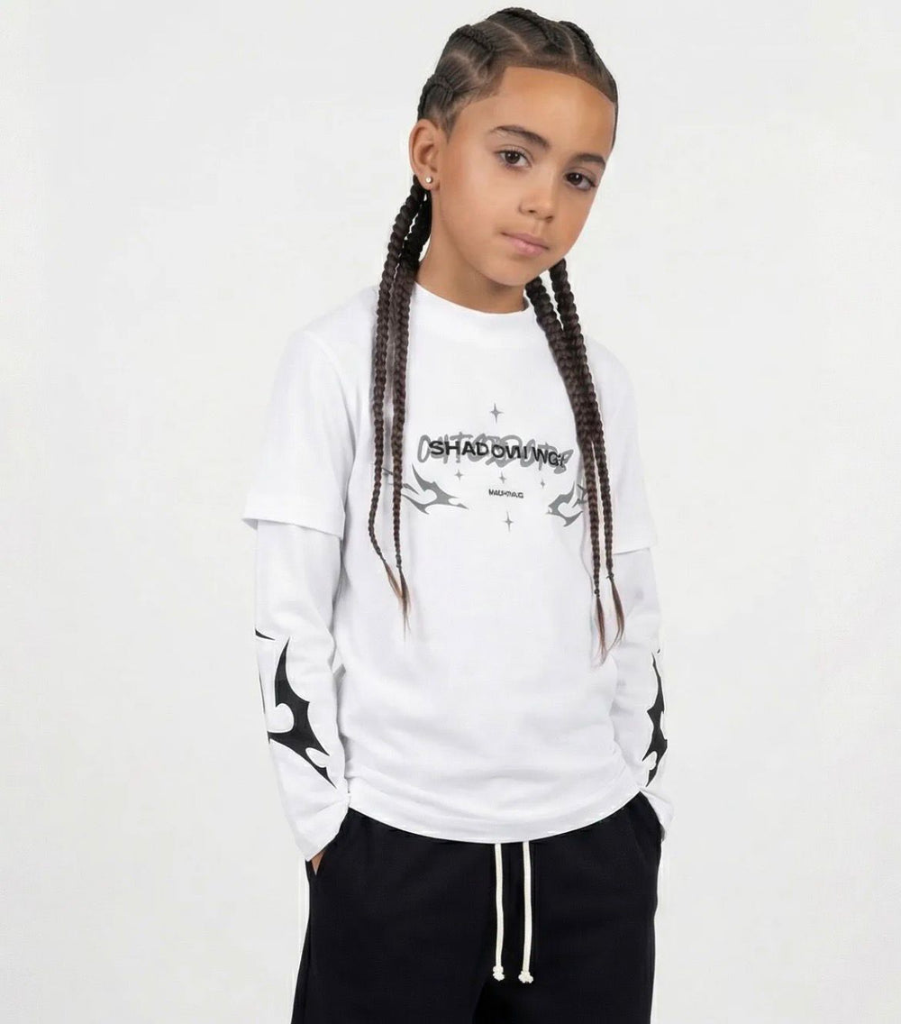 T-shirt long sleeve Con Stampa Bambino | Duca Homme ( bianco )