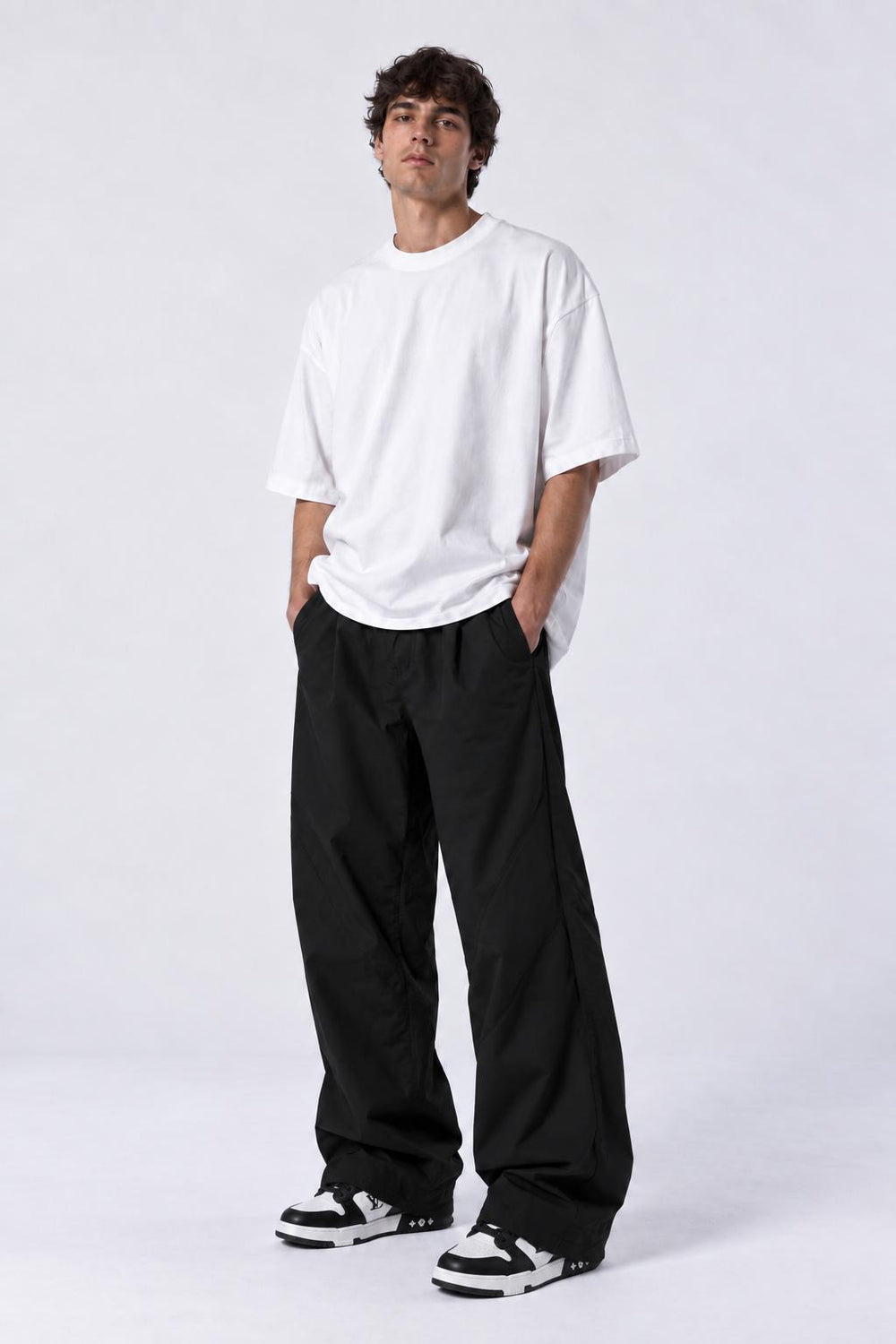 Pantalone Baggyfit-Duca Homme (nero)