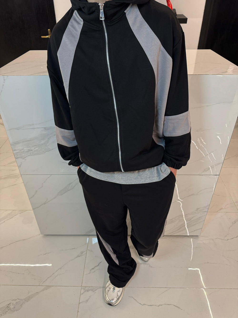 Completo tuta Garzata Baggy Duca Homme | Felpa Pantalone Streetwear