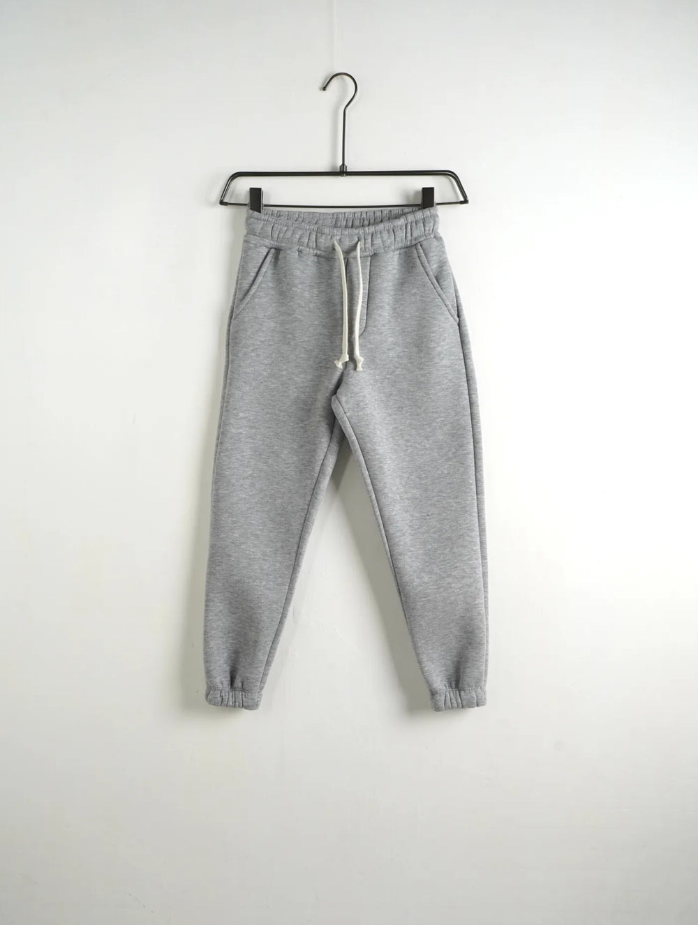 Pantaloni Tuta Bambino Grigio Melange Felpati - Duca Homme Junior