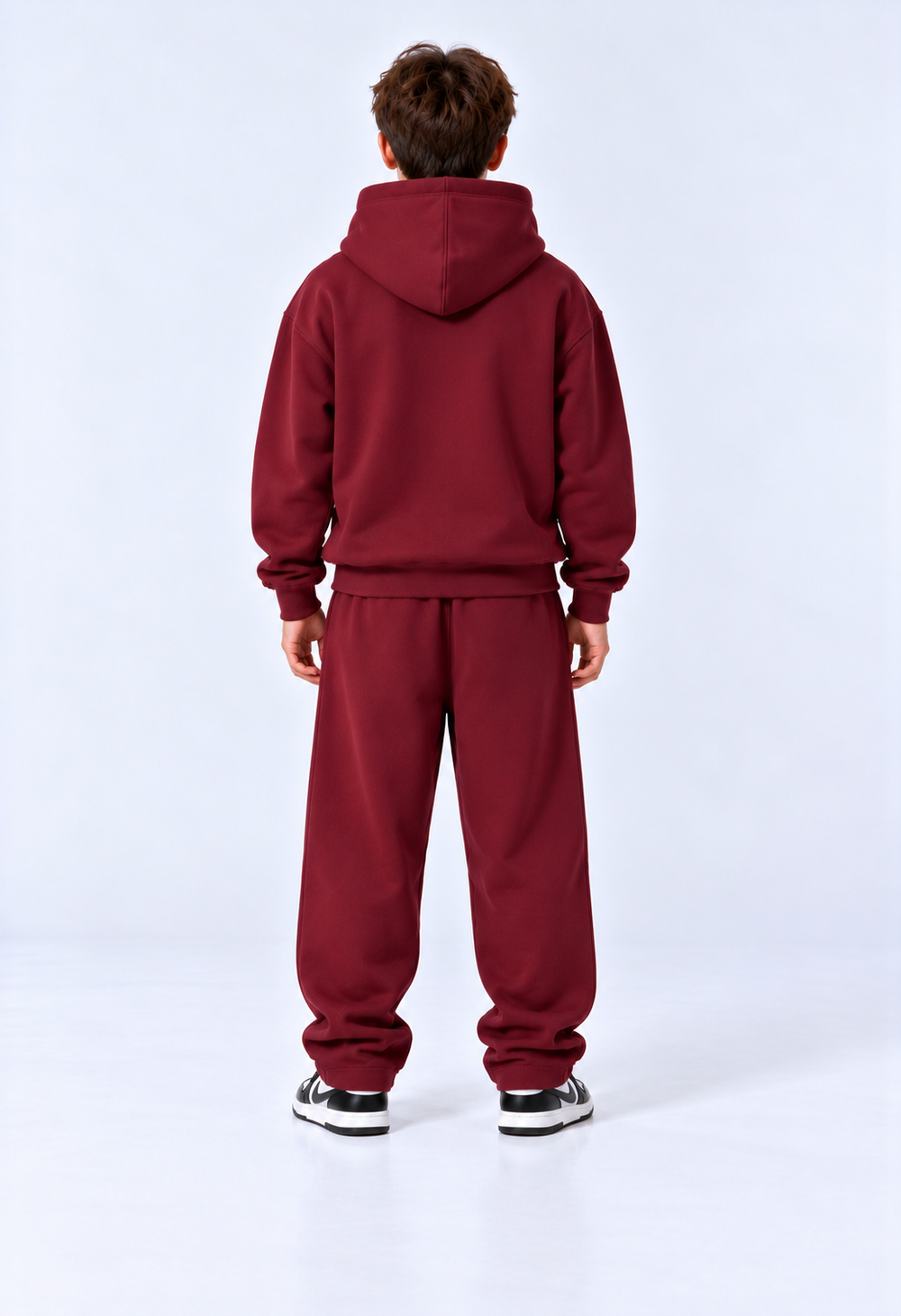 Completo Tuta Felpata Bambino | Duca Homme (bordeaux)