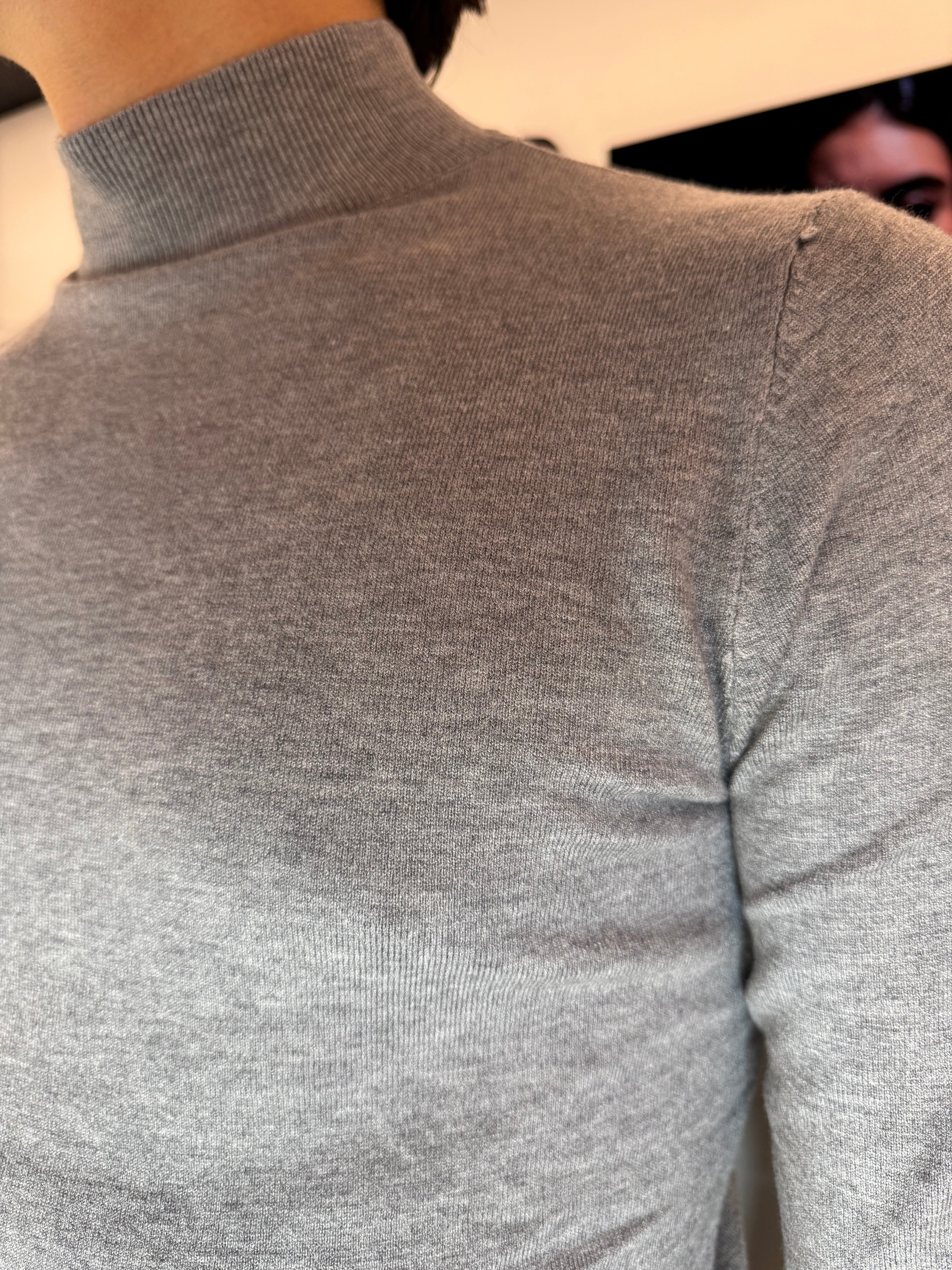 maglia collo alto da uomo in cotone negozio duca home castelli romani