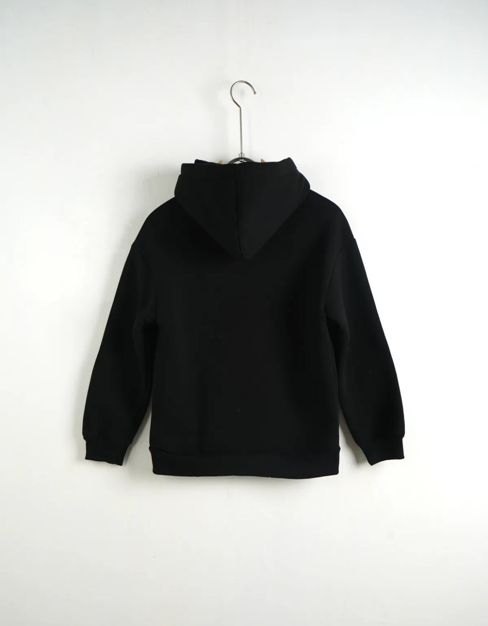 Felpa Full Zip Nera con Cappuccio Bambino - Duca Homme Junior