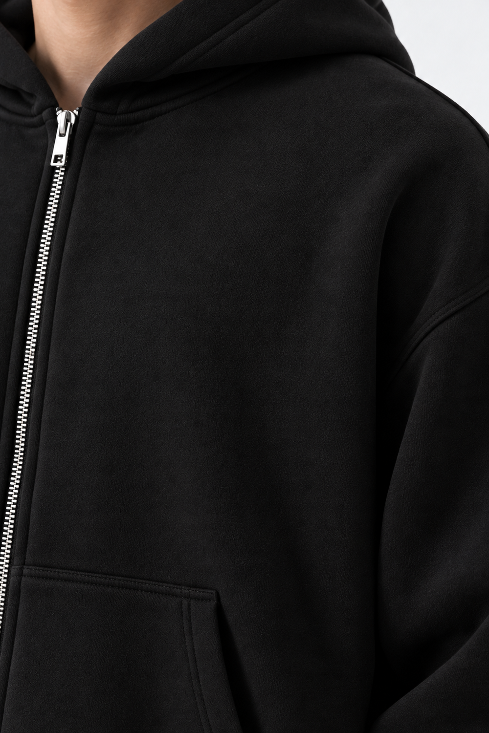 Felpa Full Zip Boxyfit | Duca Homme (nero)