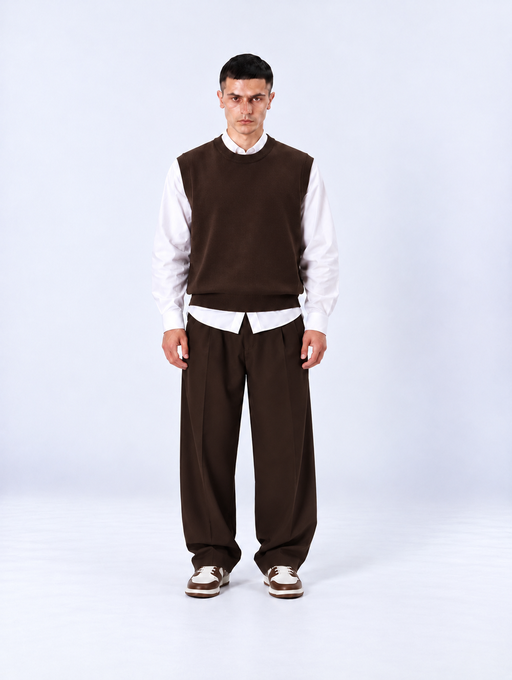 Gilet Girocollo | Duca Homme (marrone)