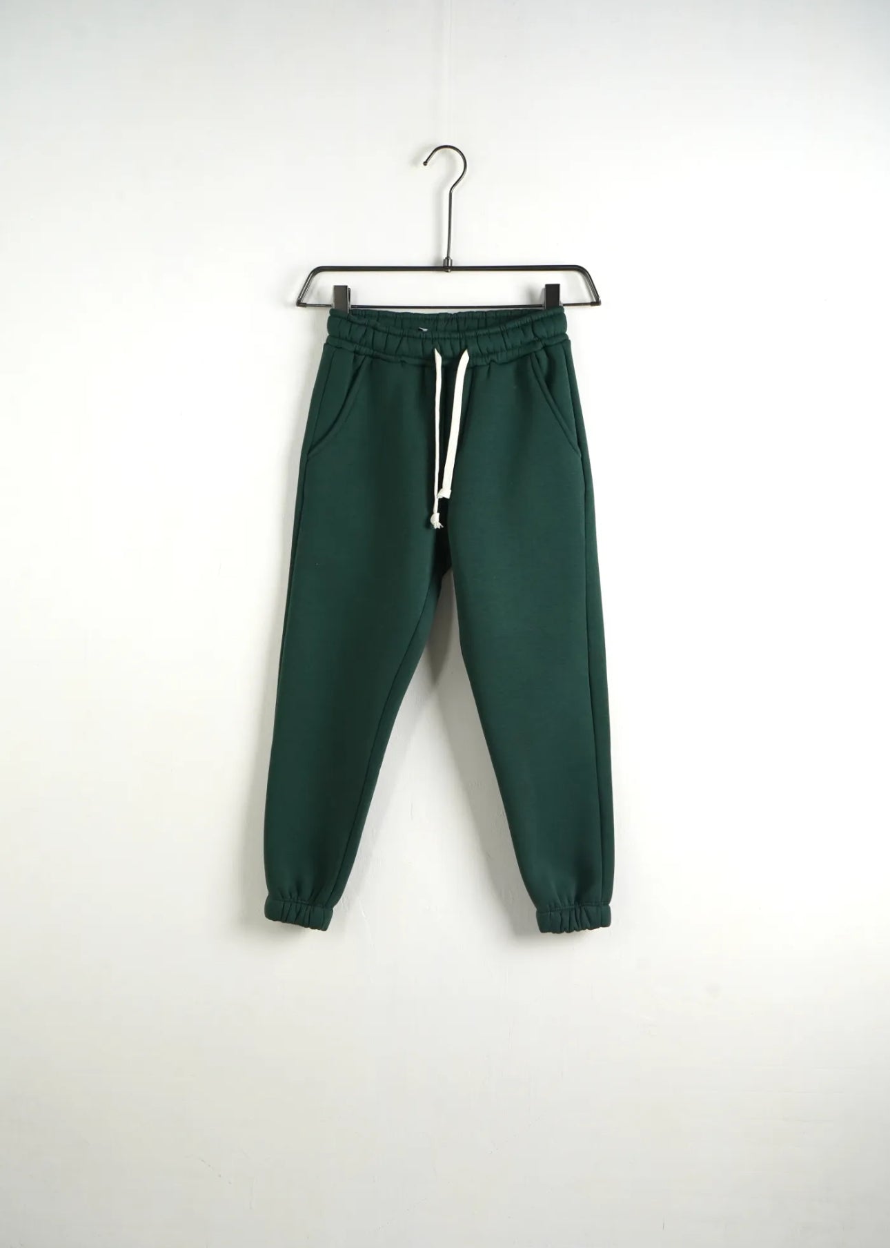 Pantaloni Tuta Bambino Verde Scuro Felpati - Duca Homme Junior