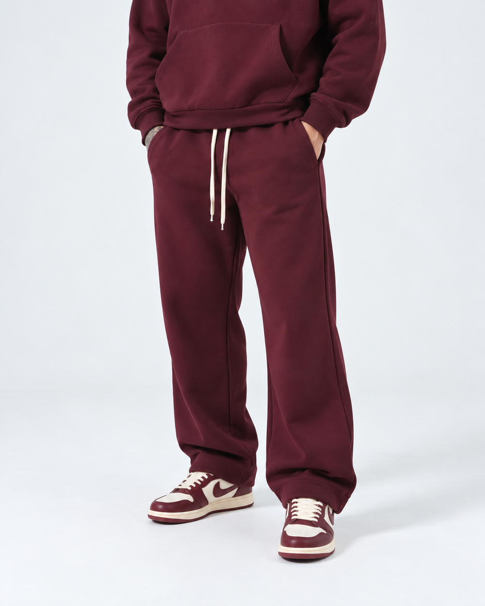 Completo Felpato Regular | Duca Homme (bordeaux)