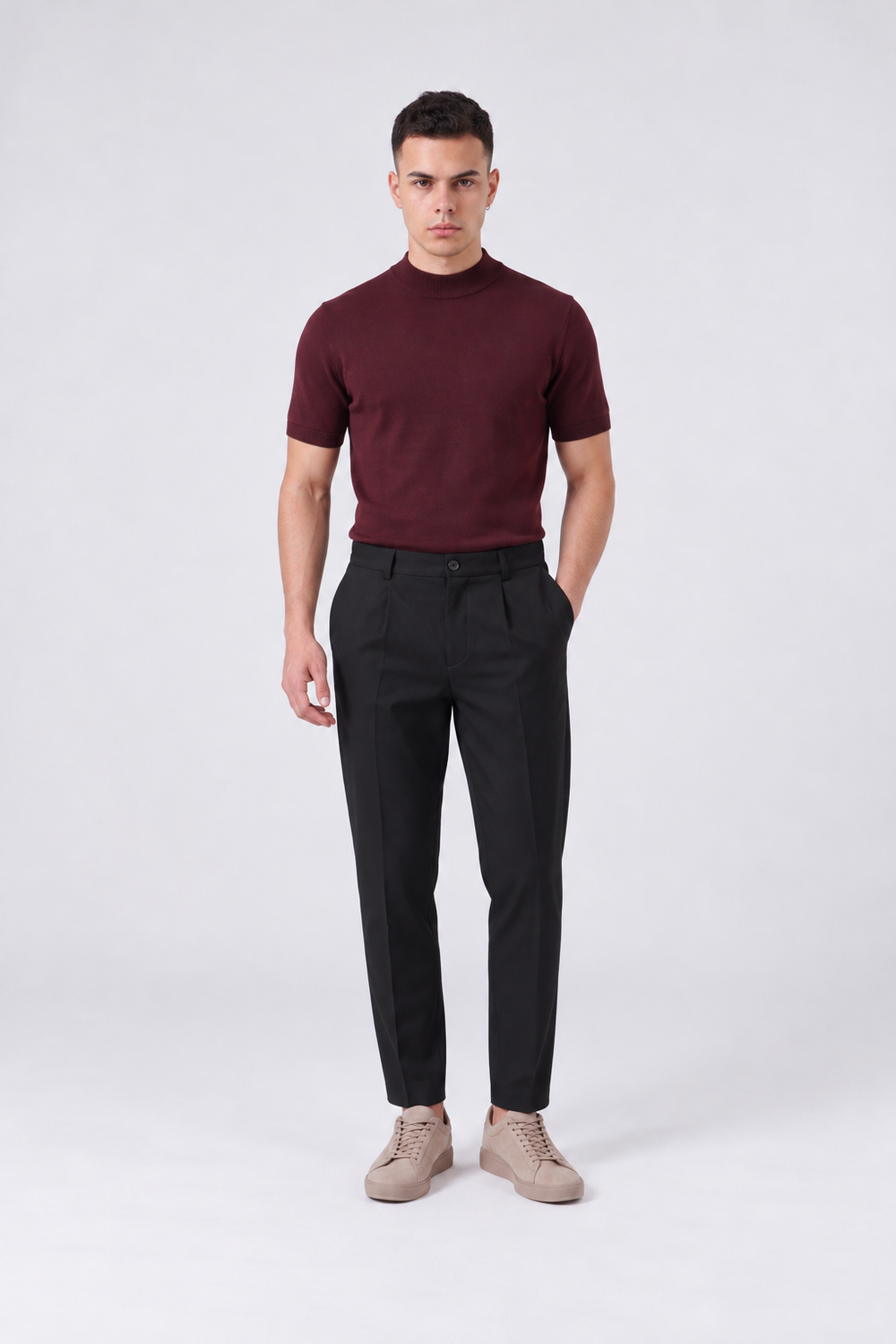 Maglia In Filo | Duca Homme (bordeaux)