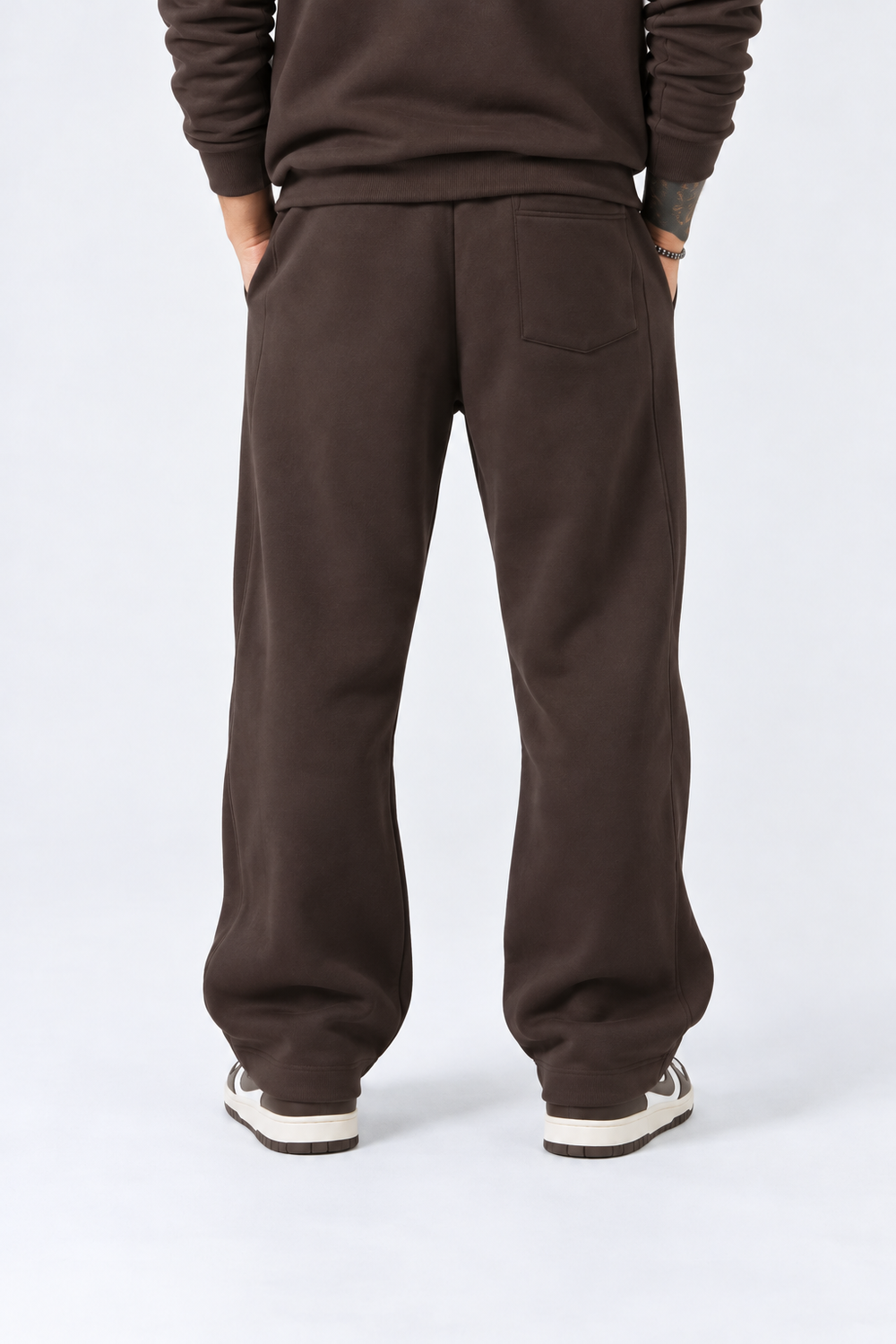 Pantatuta Felpata Baggy | Duca Homme (marrone)