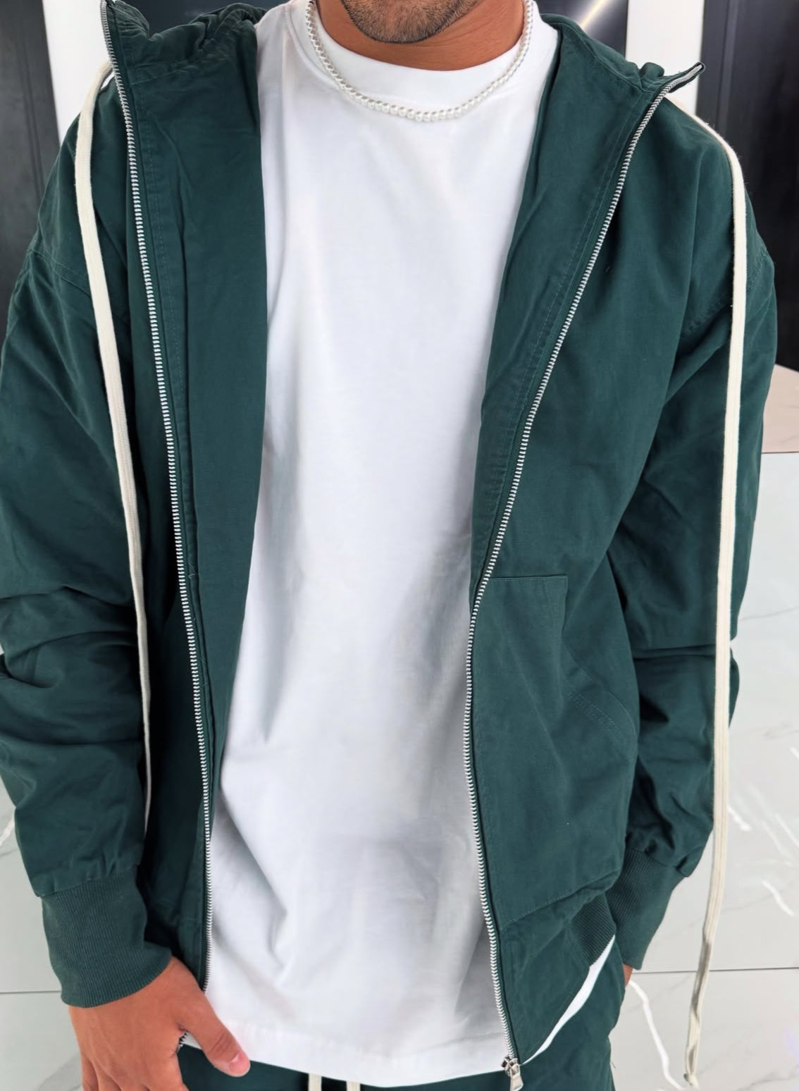 Tuta Verde per Uomo Stile Streetwear - Duca Homme