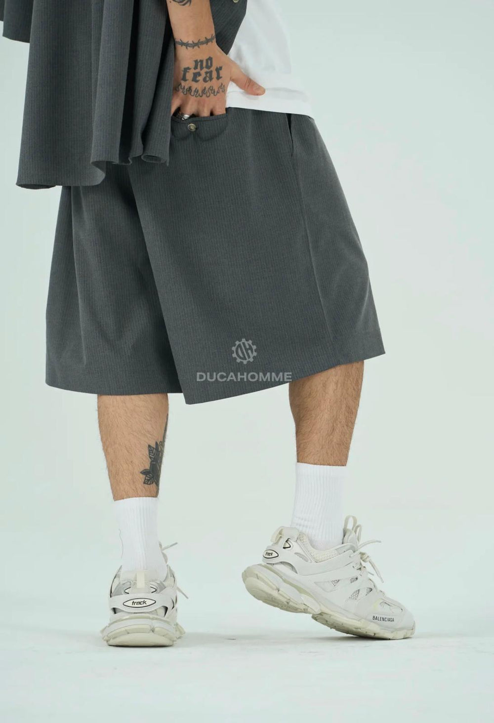 Completo Sartoriale Gessato | Duca Homme (grigio)