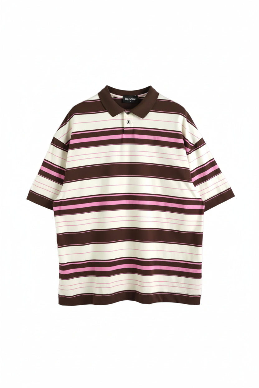 Polo a Righe | Duca Homme (marrone)
