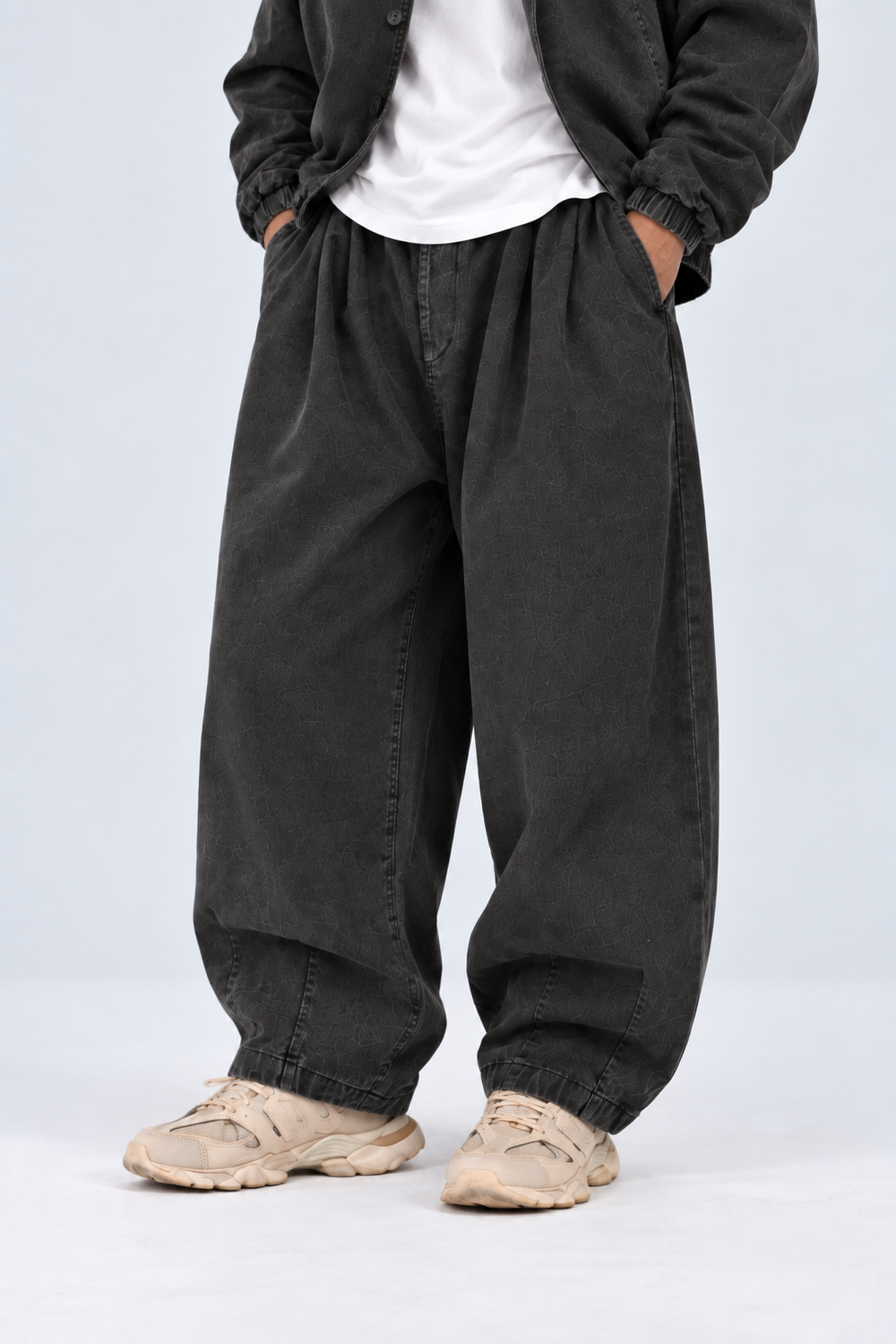 Completo Camicia Denim | Duca Home (grigio scuro)