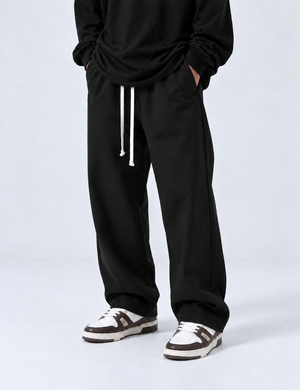 Pantalone Baggy Tessuto Tecnico | Duca Homme (nero)